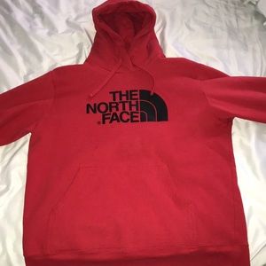 Red North Face hoody